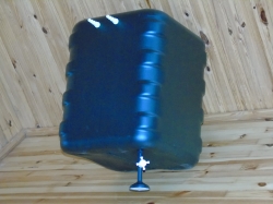 Бак для душа Альтернатива 150 л с пластиковым шаровым краном