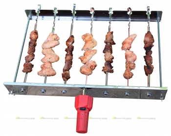 Мангал-автомат Чудо 7 шампуров, с двигателем Мангал-автомат Чудо 7 шампуров, с двигателем