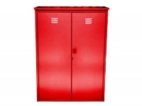 Шкаф разборный на два газовых баллона (оцинкованный), цвет: красный