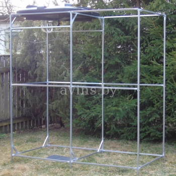 Летний душ для дачи с тамбуром с баком Росток 110 л. без подогрева Летний душ для дачи с тамбуром с баком Росток 110 л. без подогрева