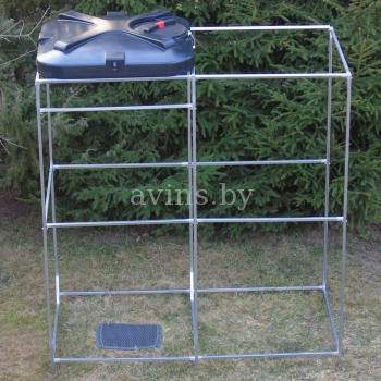 Летний душ для дачи с тамбуром с баком Росток 110 л. без подогрева Летний душ для дачи с тамбуром с баком Росток 110 л. без подогрева