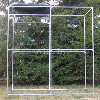 Летний душ для дачи с тамбуром с баком Росток 110 л. без подогрева Летний душ для дачи с тамбуром с баком Росток 110 л. без подогрева